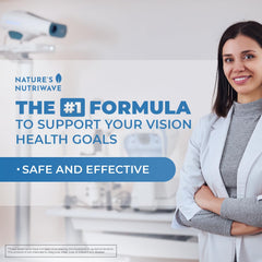 Nature’s NutriWave Sight Easy label closeup highlights lutein and zeaxanthin ingredients.