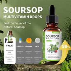 Travel-ready NaturePlanet Guanábana Soursop Drops packed for daily wellness