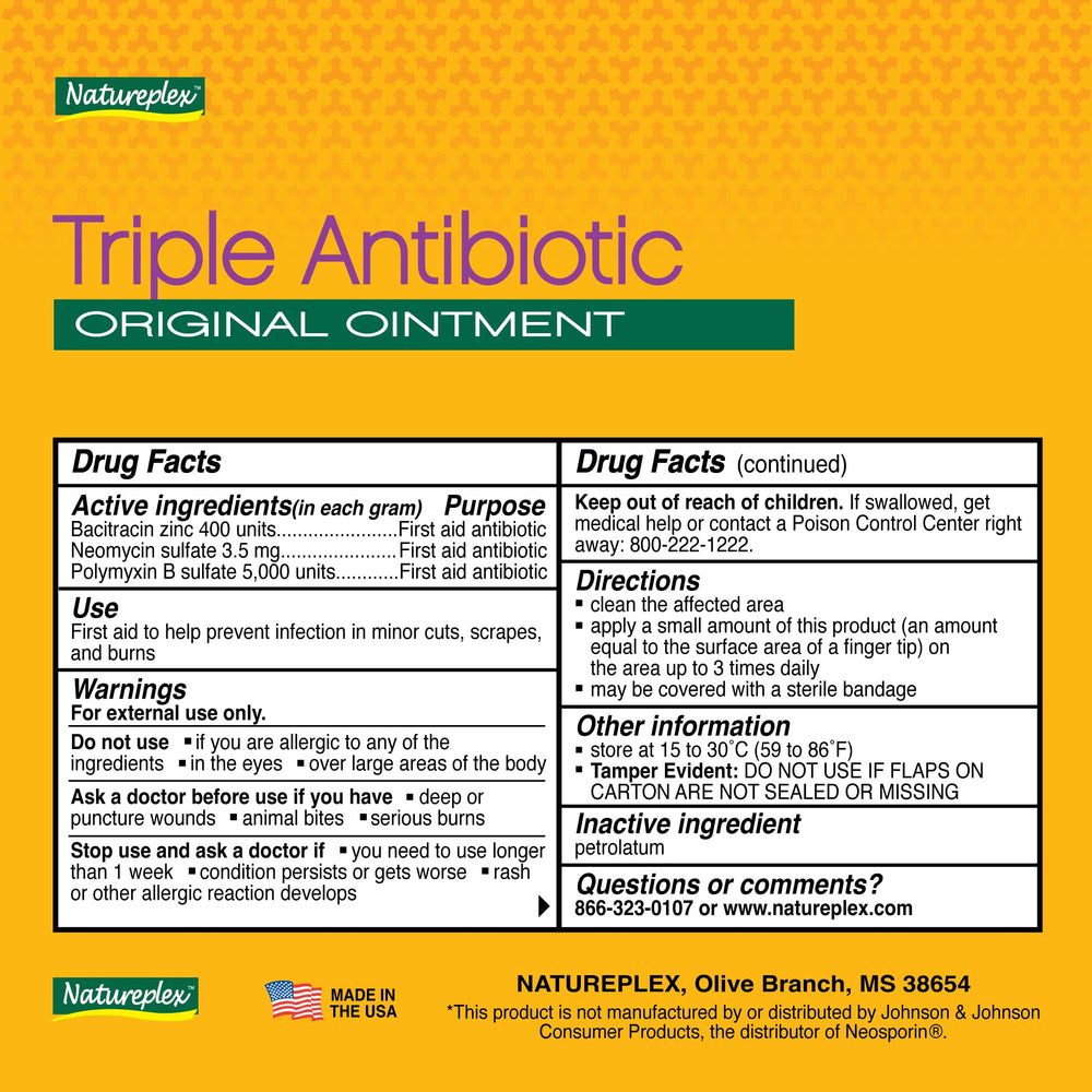 Travel-friendly Natureplex ointment tubes for on-the-go care
