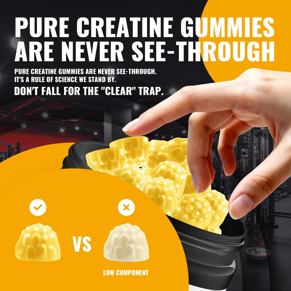 Natures Aid Creatine Gummy 135-count bottle on shelf for daily use