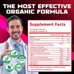 Natures Aid Magnesium Glycinate Gummies packaging emphasizes vegan and sugar-free formula.