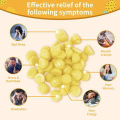 Close-up of Natures Aid gummies texture showing soft pineapple chew