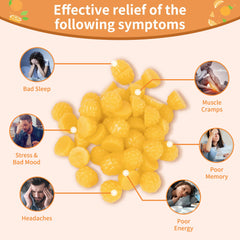 Natures Aid orange-flavored gummies full bottle showcases sugar-free, tasty supplement.