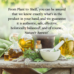 Nature's Answer Licorice Root bottle with glass, suggesting easy daily use