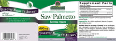 Nature's Answer Saw Palmetto vegan capsules pack designed for urinary comfort