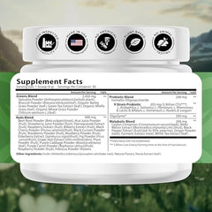 NATURES BLAST Greens Superfood Powder serving scoop showing convenient daily serving