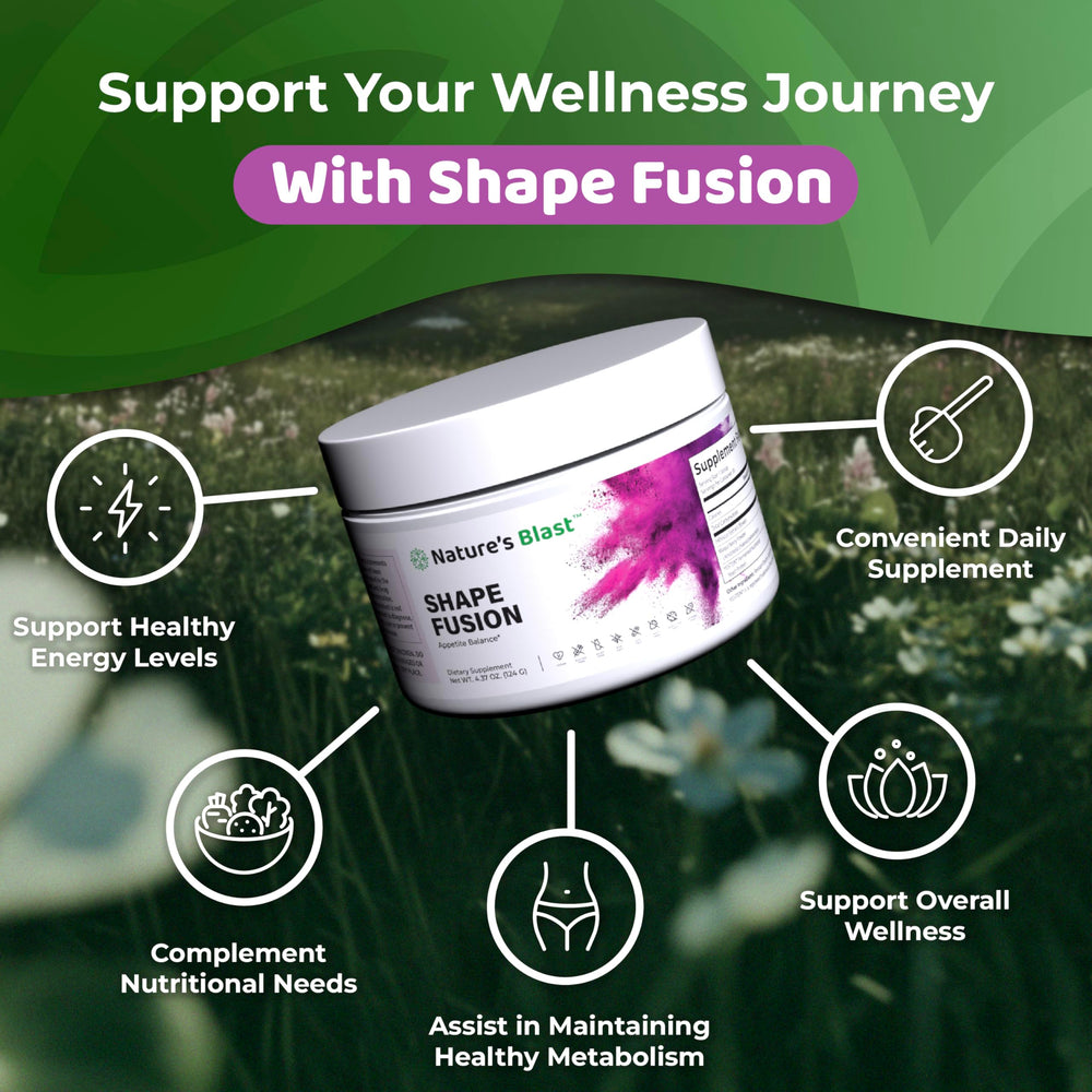 NATURES BLAST Shape Fusion with cinnamon and Ashwagandha aroma.