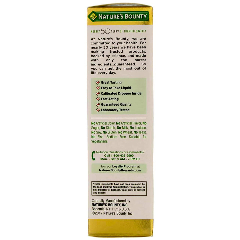 Nature's B-12 dropper with liquid ready for sublingual use