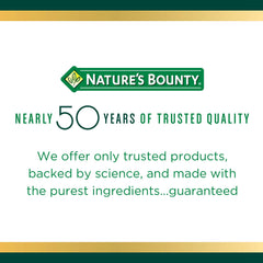 Nature's Bounty Fish Oil label detail displays EPA DHA per softgel