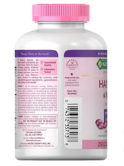 Nature's Bounty Hair, Skin and Nails softgels closeup enables easy daily use