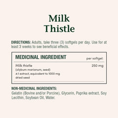 Nature's Bounty Milk Thistle softgels in bottle for daily use