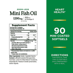 Nature's Bounty Mini Fish Oil softgels pack-2 image highlights convenient two-pack for daily omega-3.
