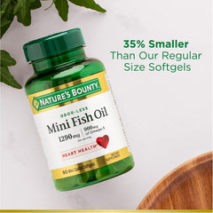 Nature's Bounty purified mercury-free fish oil emphasis on safety for daily use.