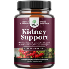 Nature's Craft Advanced Kidney Support bottle with capsules for daily urinary health support