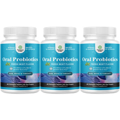 Natures Craft BLIS K12 packaging showcasing minty oral probiotic benefit.