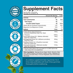 Natures Craft Calming Gummies L-Theanine visual suggesting focused energy