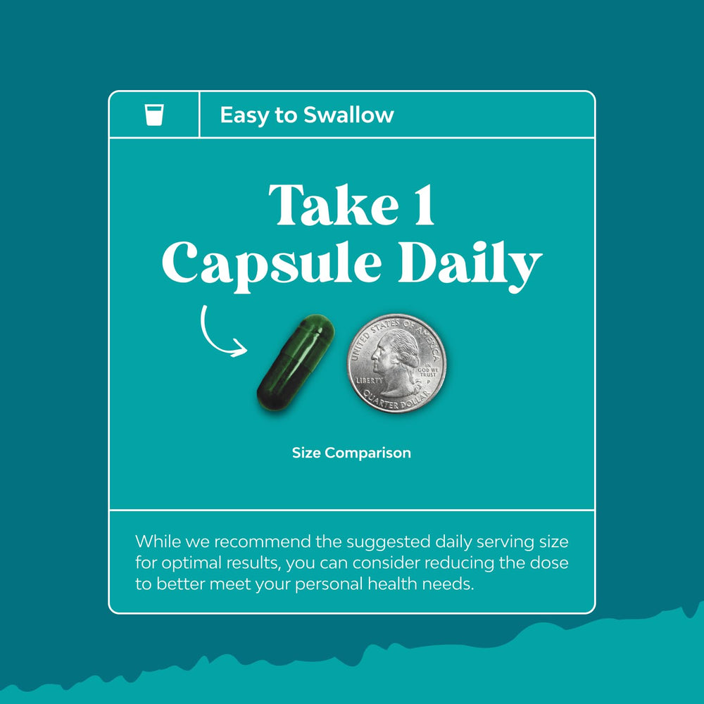 Natures Craft daily dosage scene illustrates simple routine for body odor deodorization.