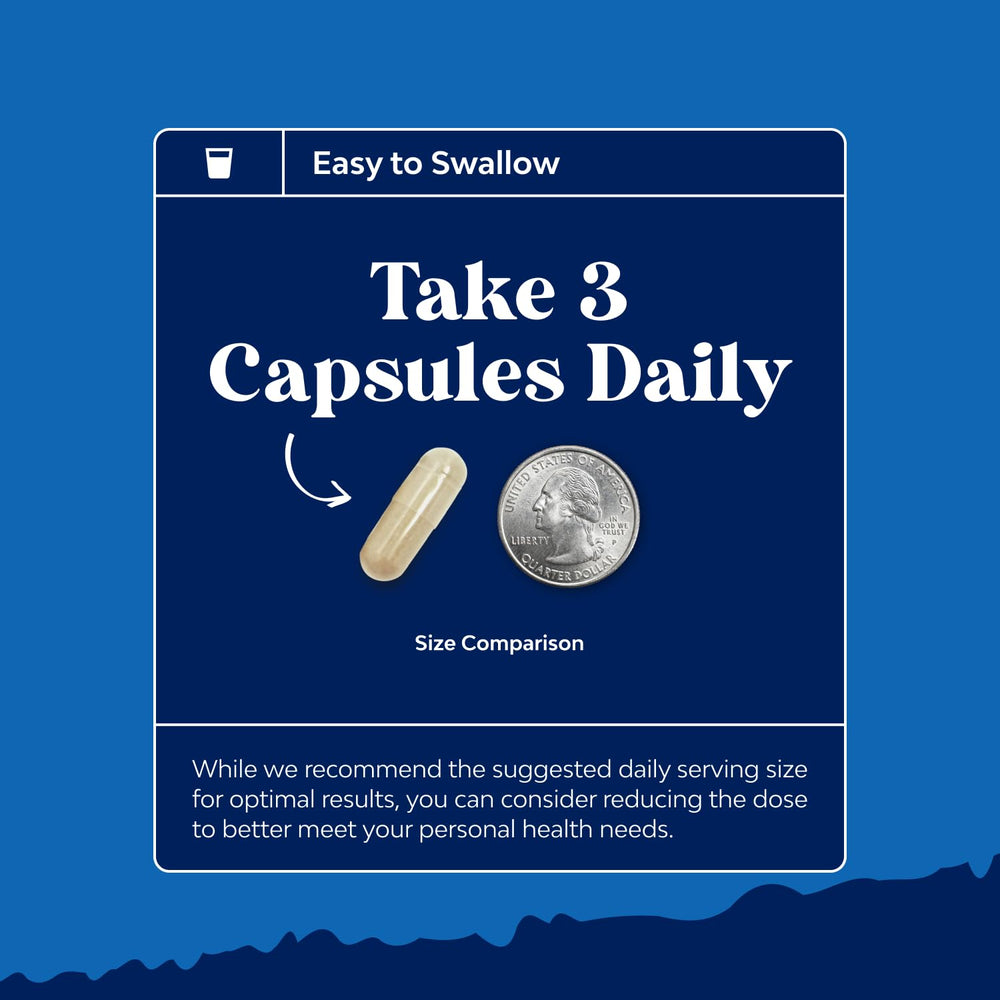 Natures Craft daily dosage packaging illustration for simple routine