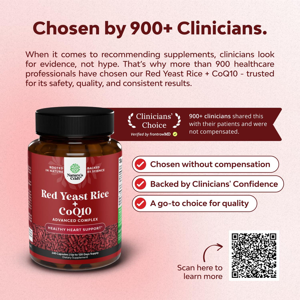 Natures Craft heart health supplement packaging front displaying benefits.