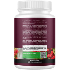 Natures Craft kidney support capsules closeup, highlighting herbal blend.