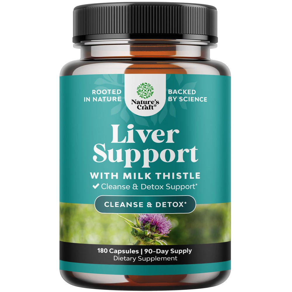 Natures Craft Liver Cleanse bottle front with compact capsules for daily liver support