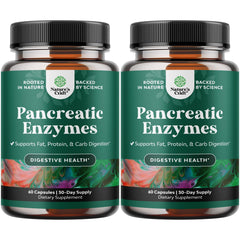 Natures Craft Pancreatin bottle front showing label for digestive support