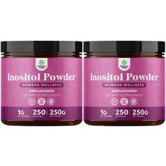 Natures Craft Premium Inositol Powder bottle for daily hormone balance support.