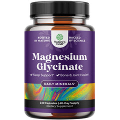Natures Craft Pure Magnesium Glycinate bottle front for daily wellness