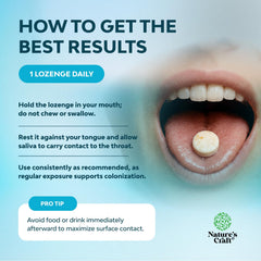 Natures Craft lozenges with xylitol for fresh breath.
