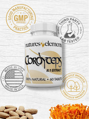 Natures Elements Cordyceps vegetarian formula suitable for plant-based lifestyles
