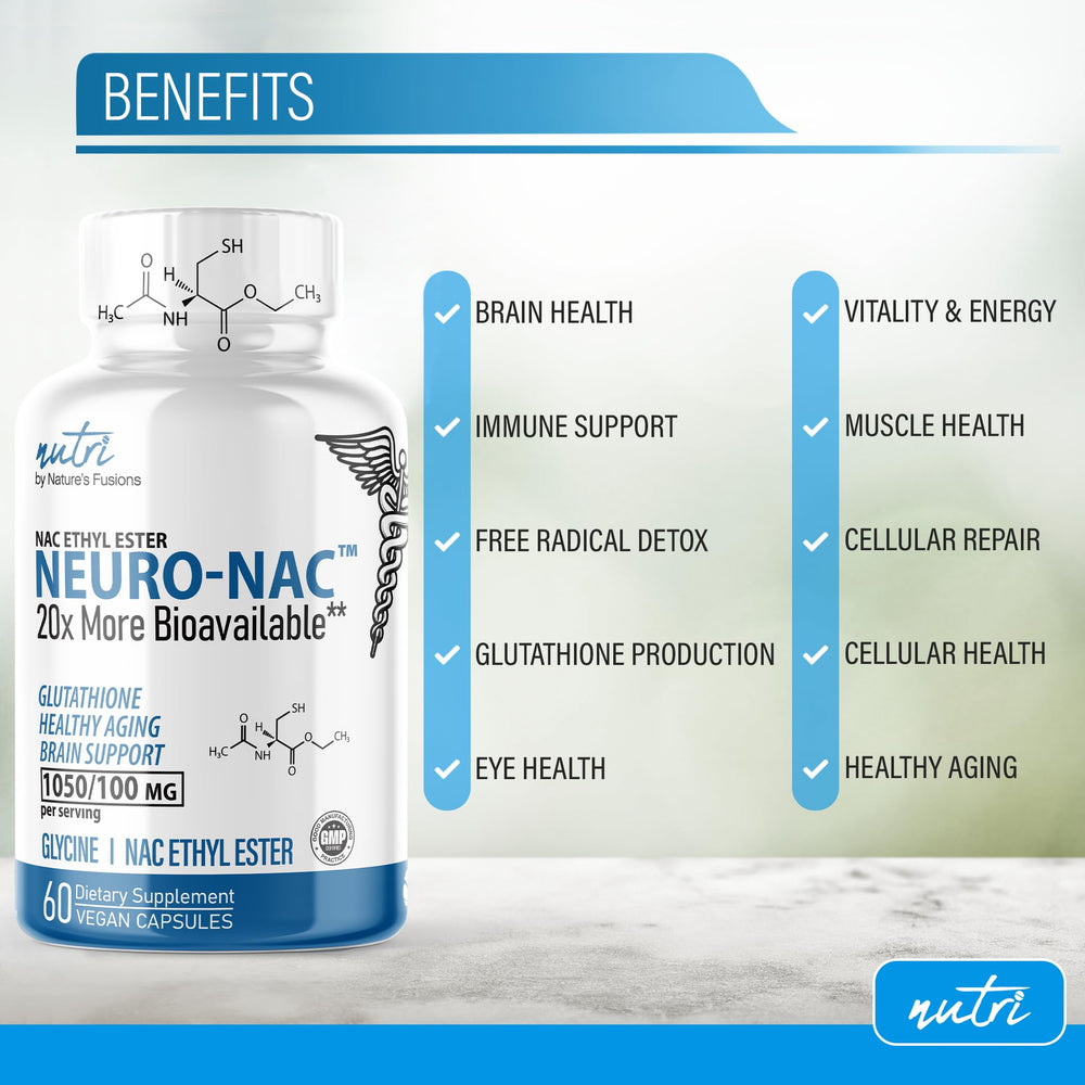 Nature's Fusions Neuro NACET packaging box with branding