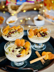 Family-friendly scene with Nature's Garden probiotic apricots as a snack