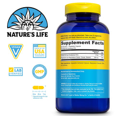 Nature's Life Renewing Magnesium bottle front view for easy daily supplementation
