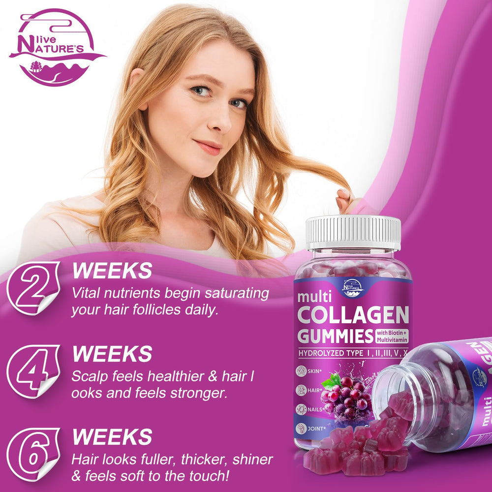 Nature's live hydrolyzed collagen peptides close-up; high absorption.