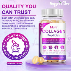 Nature's live Softgels with Hyaluronic Acid for hydration support.