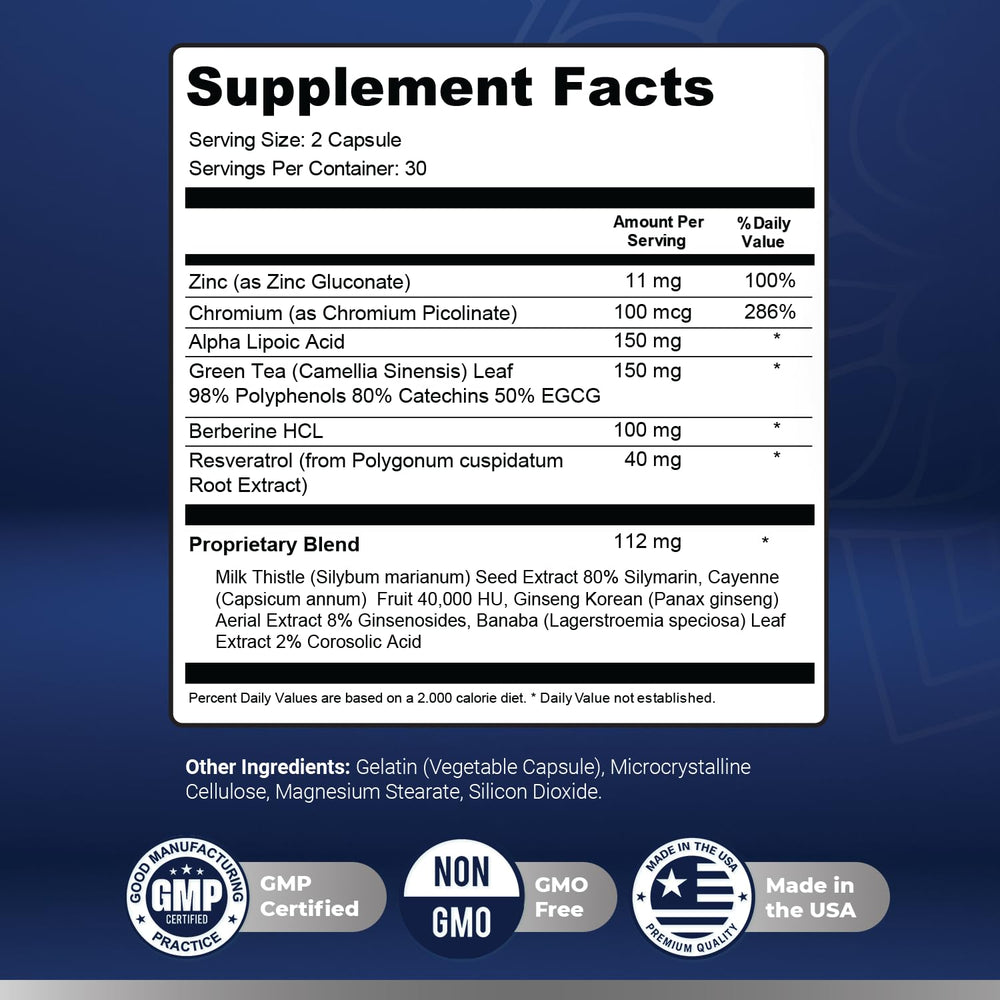 Nature’s NutriWave AizenPower label confirms USA-made production and quality.