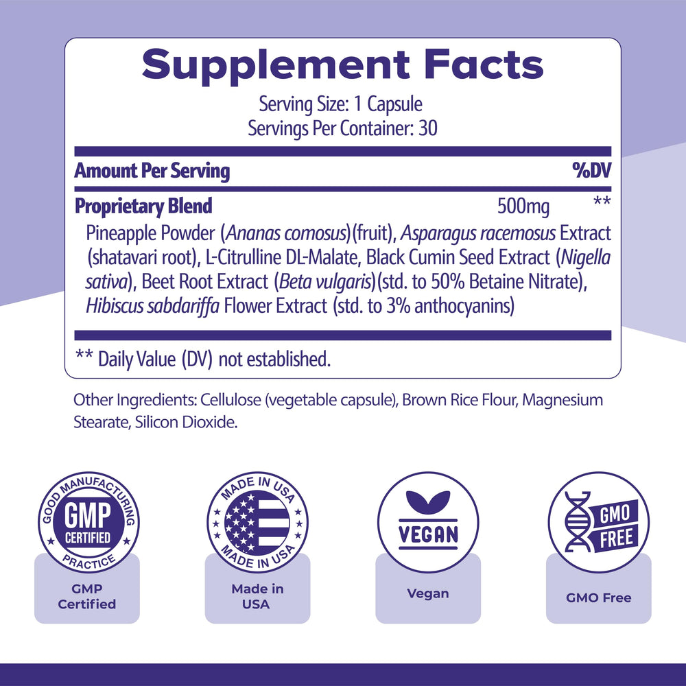 Capsules arranged to showcase a 30-count supply from Nature's NutriWave