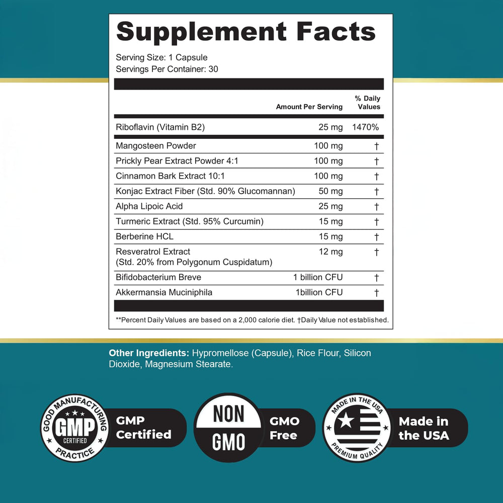 Nature’s NutriWave GLPro packaging shows 30 capsules for convenient dosing.