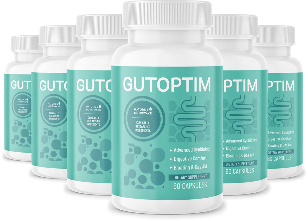 Nature’s NutriWave GutOptim bottle with capsules for daily digestive support