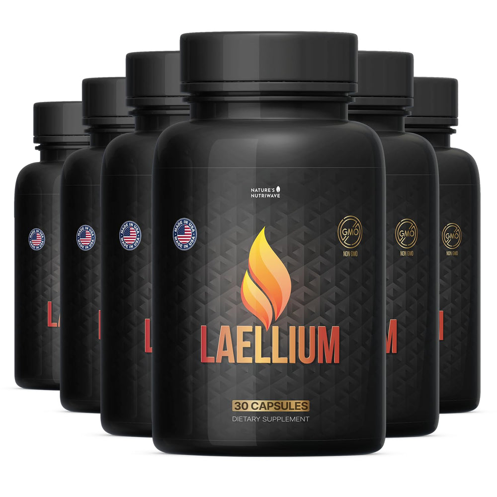 Nature’s NutriWave Laellium bottle ready for daily wellness routine.