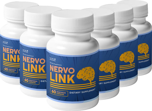 Nature’s NutriWave Nervolink bottle front view for daily energy support.