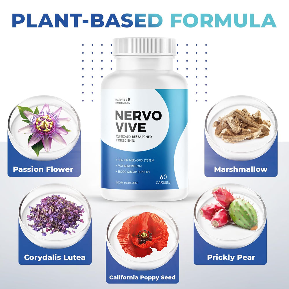 Nervovive Marshmallow Root displaying gentle nerve nourishment.