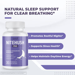 Close-up of NiteHush Pro chews showing natural citrus flavor and smooth texture.