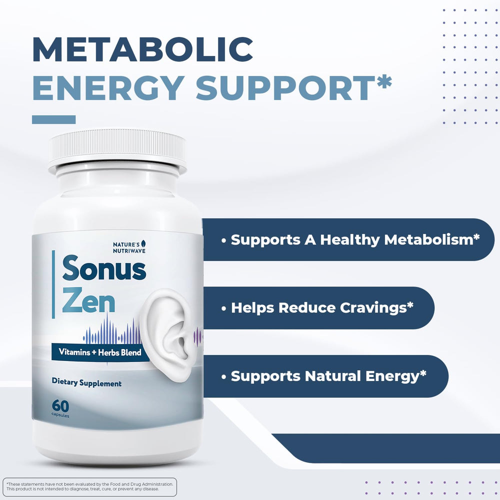 Nature’s NutriWave SonusZen bottle for a simple daily capsule routine.