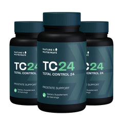 Nature's NutriWave TC24 bottle with capsules for daily stimulant-free use.