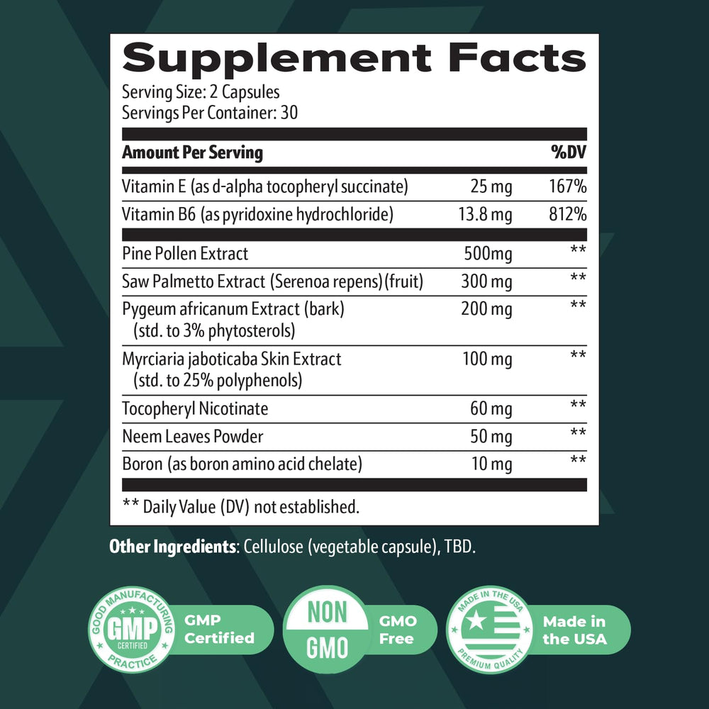 TC24 ingredients blend featuring jaboticaba and boron for daily balance.