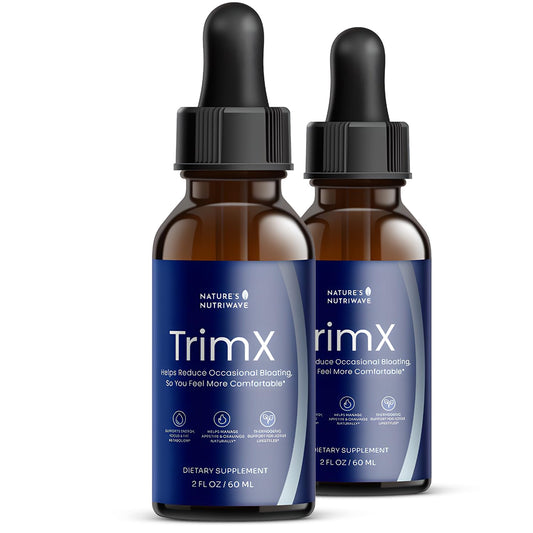 Nature’s NutriWave TrimX bottle with dropper for easy daily dosing.