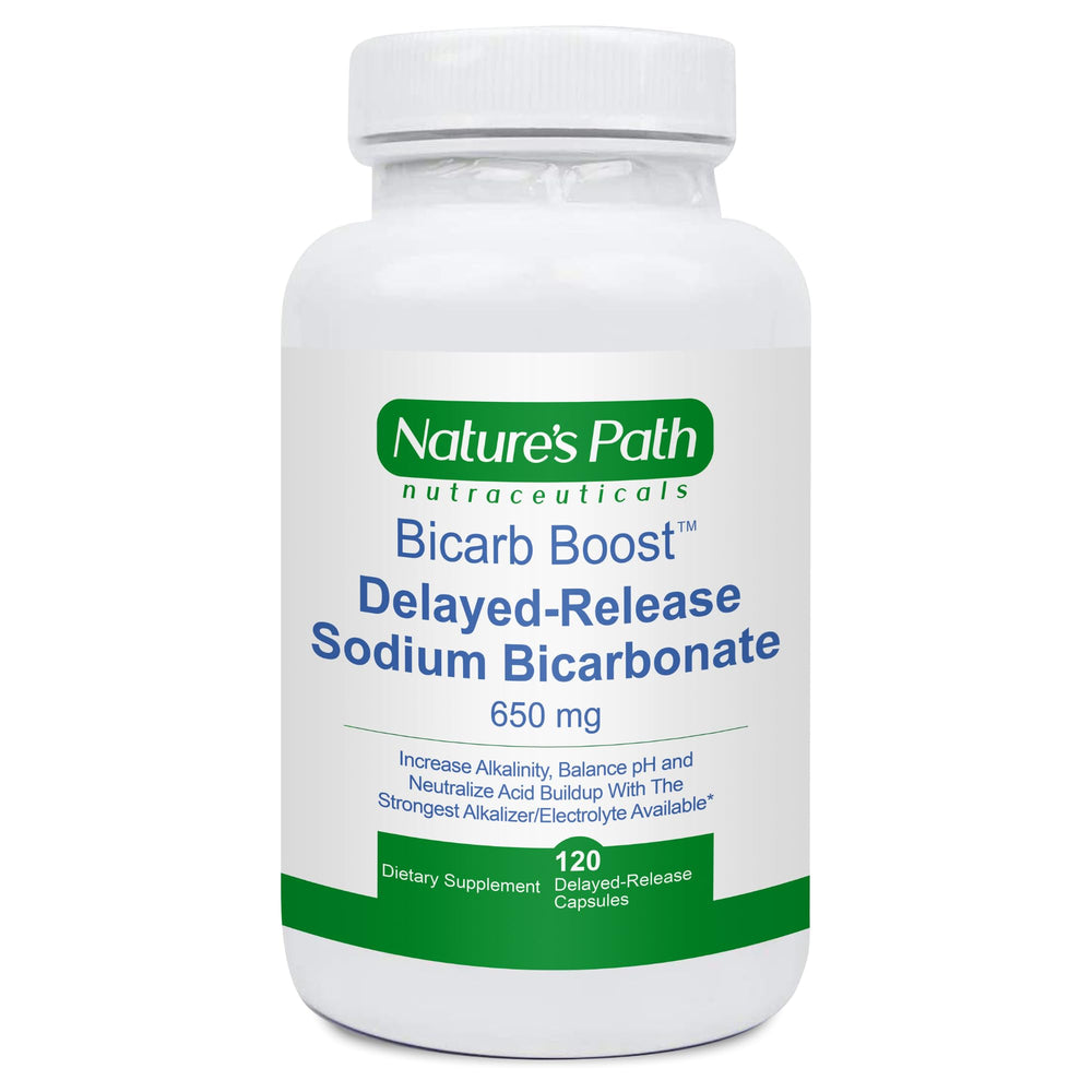 Nature's Path Sodium Bicarbonate 650 mg tablets bottle supporting daily electrolyte balance