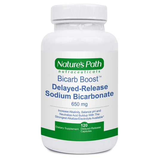 Nature's Path Sodium Bicarbonate 650 mg tablets bottle supporting daily electrolyte balance