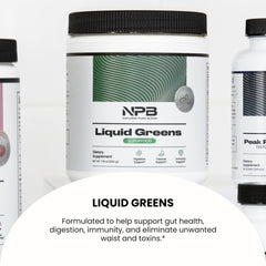 Nature's Pure Blend green drink in a glass, suitable for daily wellness routines.